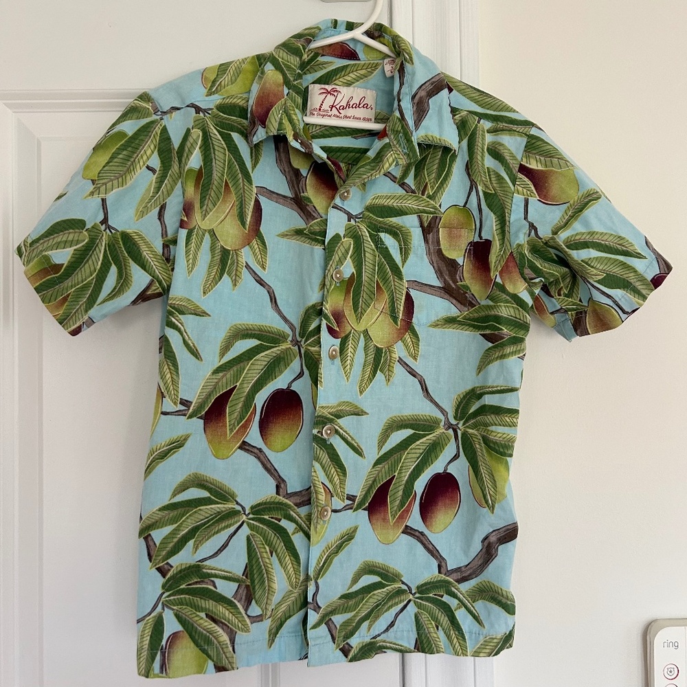 Kahala - Boys Authentic Hawaiian Aloha Shirt - Size Small - Beach/Vacation